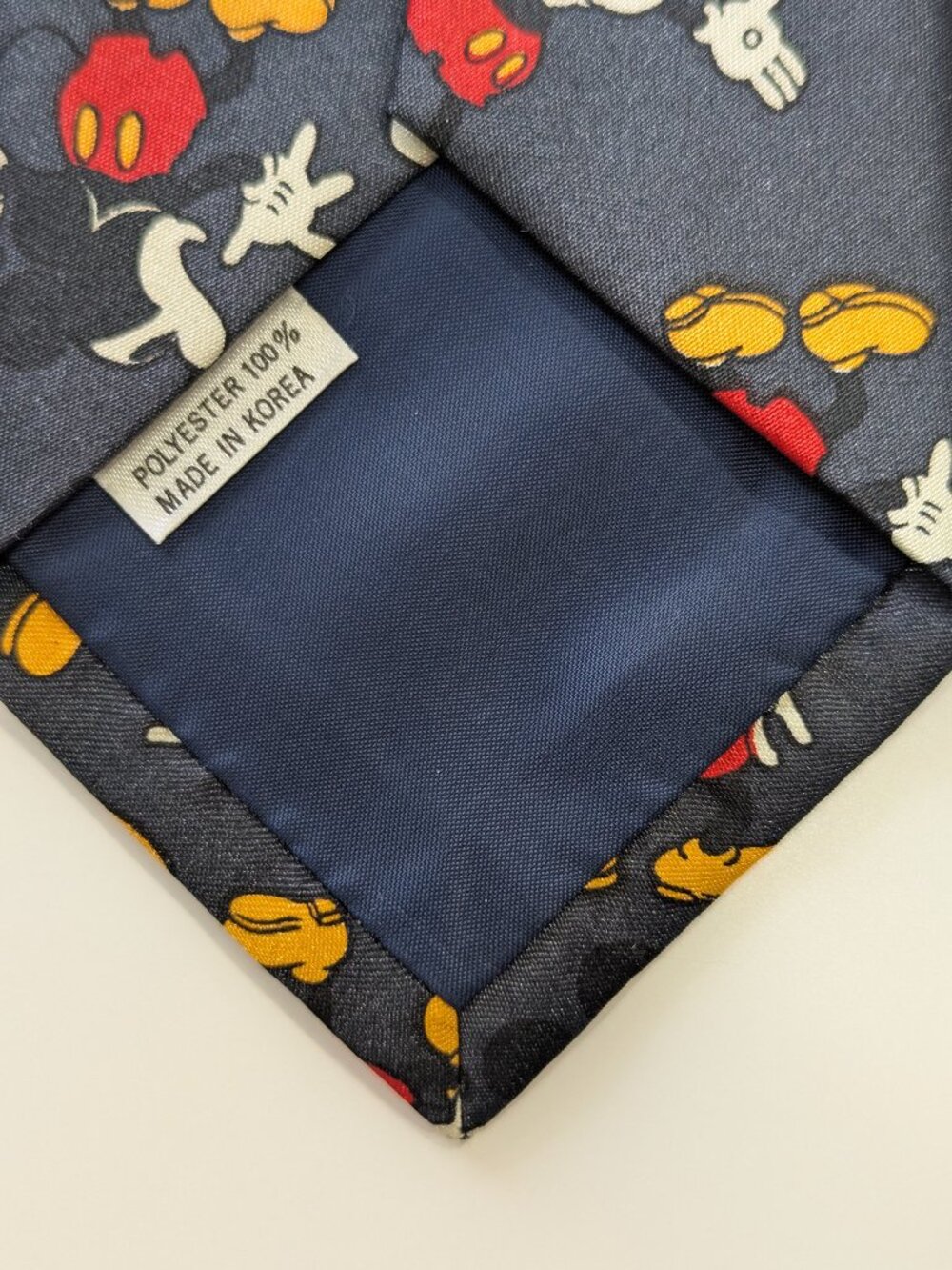 Vintage Disney KM Milano Mickey Mouse Cartoon Necktie - Picture 7 of 7